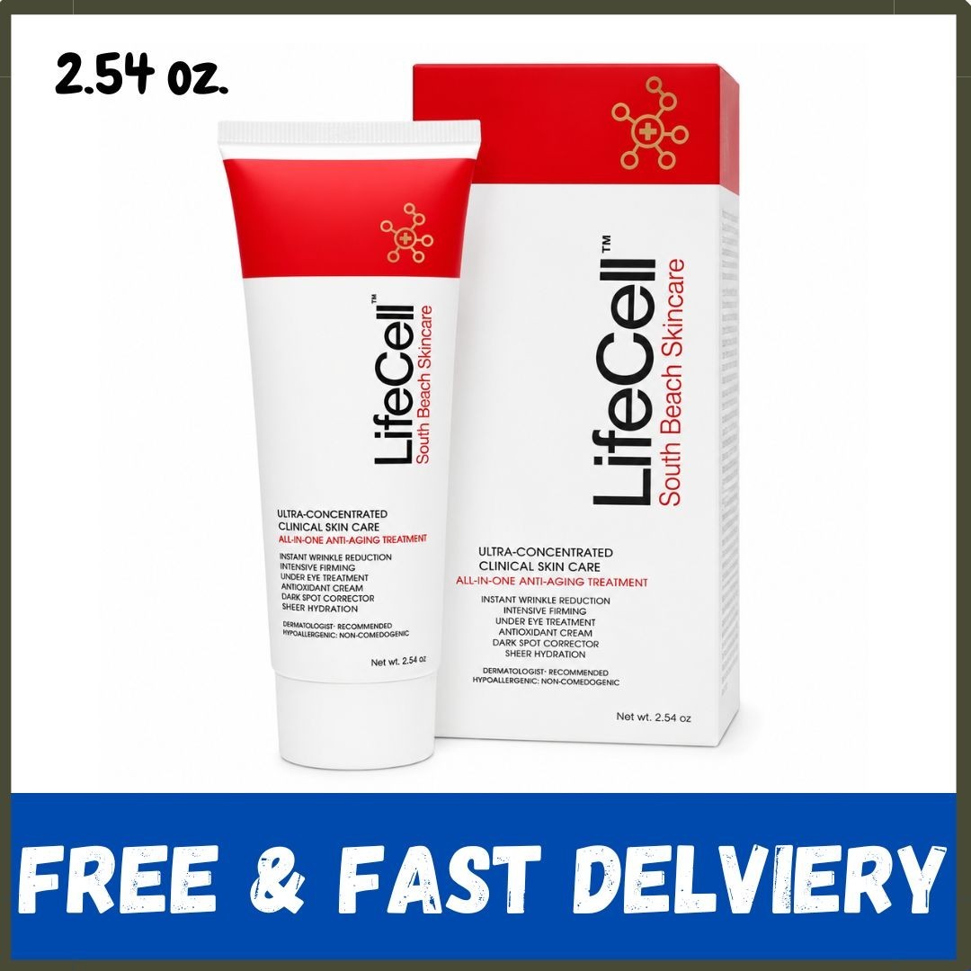 New Live-Cell South Beach Skincare All In One Anti-Aging Treatment – 2.54 oz.US