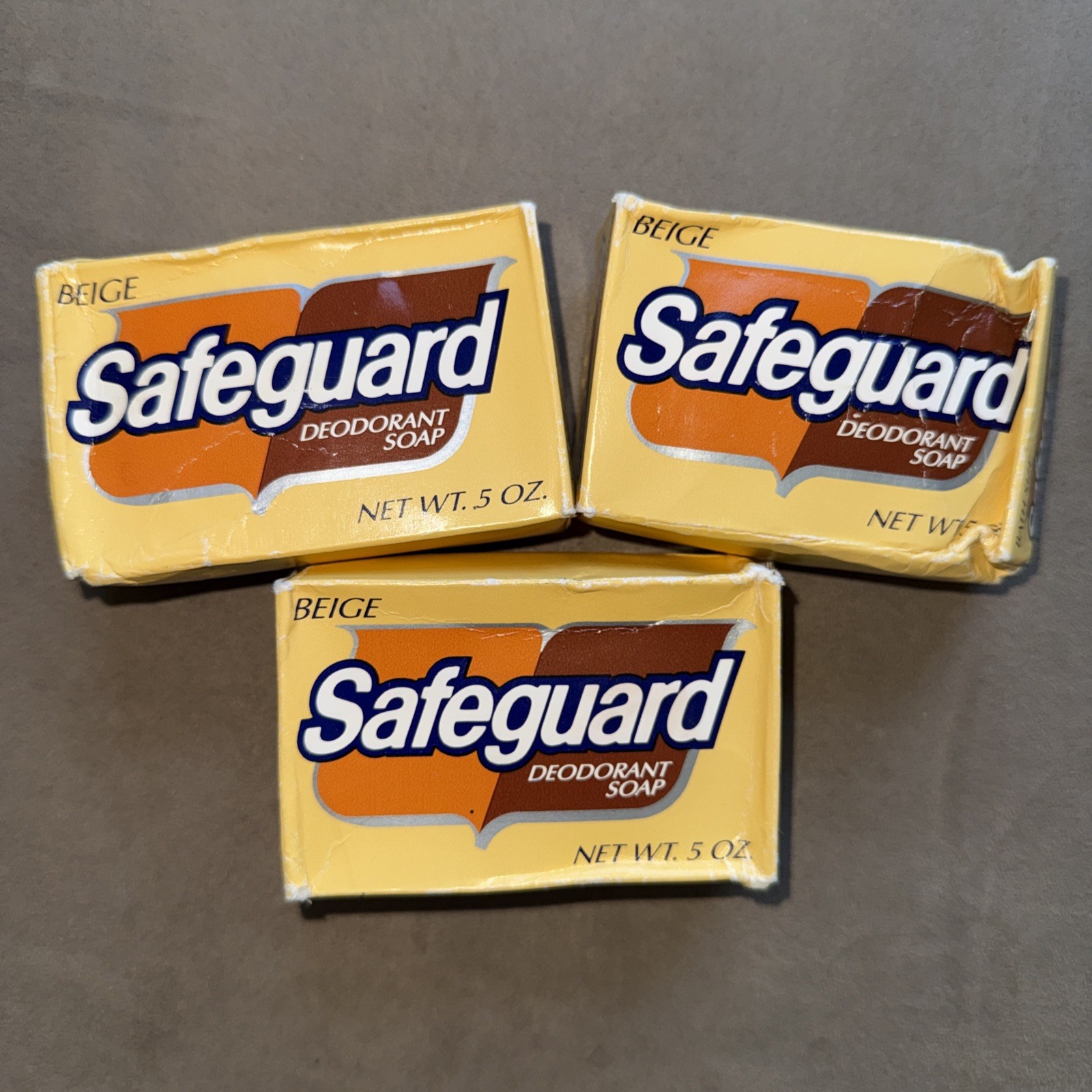Vintage Safeguard Deodorant Soap 3 Bar Pack 5oz Each NOS Procter & Gamble