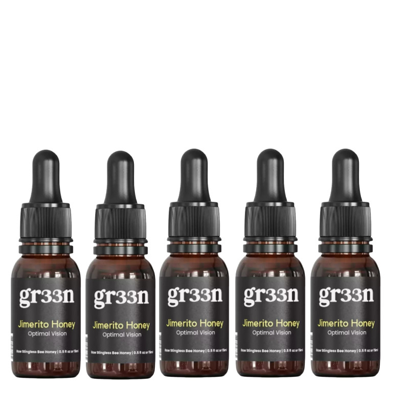GR33N designed for Honey Jimerito Eye Health Care Drops Natural Liquid Support-