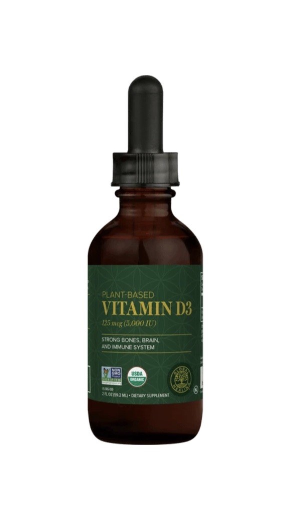 Organic Vitamin D3 5000IU Joint Support Liquid Supplement with Lichen – 2 Fl Oz