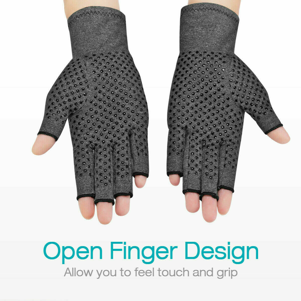 1 PAIR Copper Arthritis Compression Gloves Hand Support Joint Pain Relief USA
