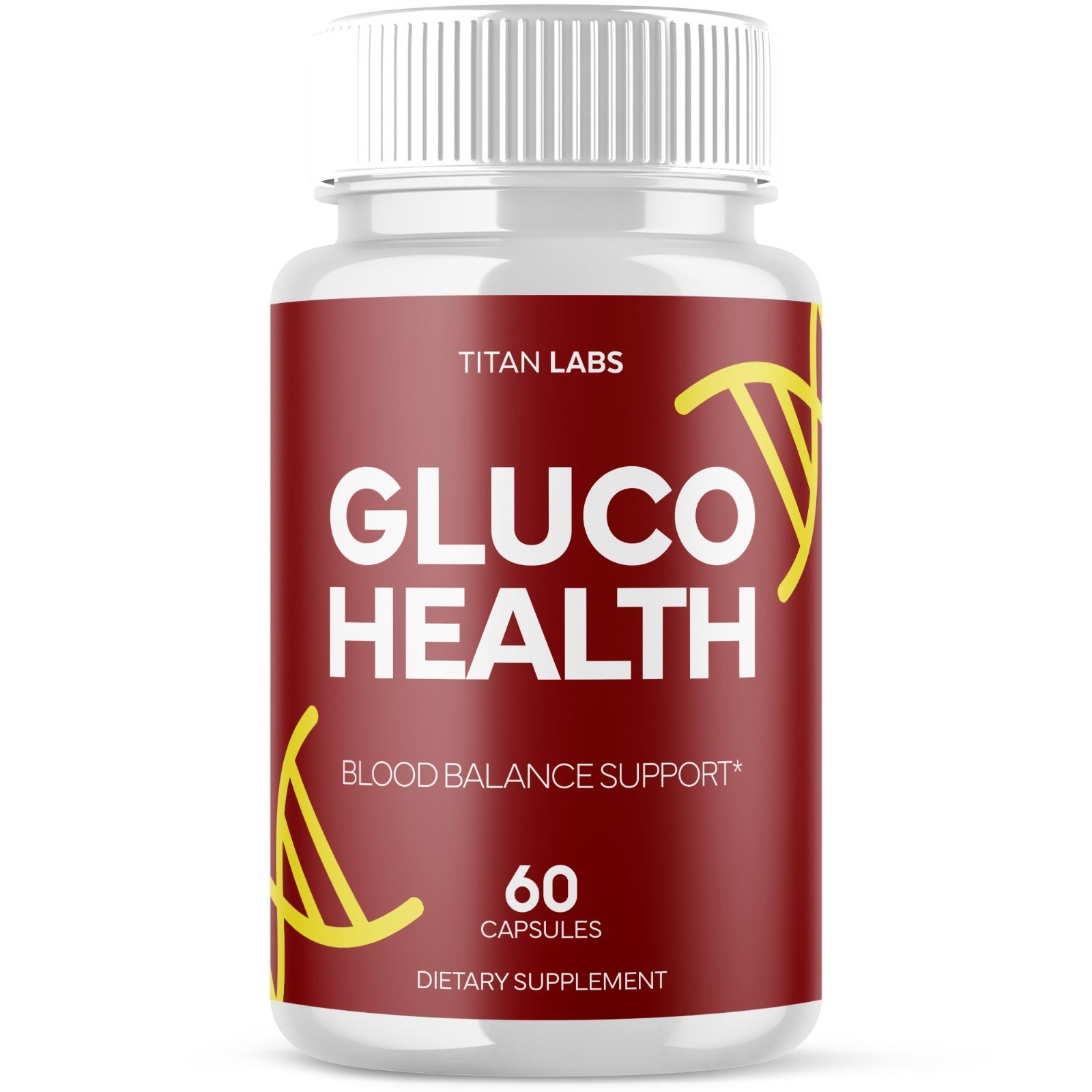 (1 Pack) Gluco Health Advanced Blood Support Supplement GlucoHealth 60 Capsules