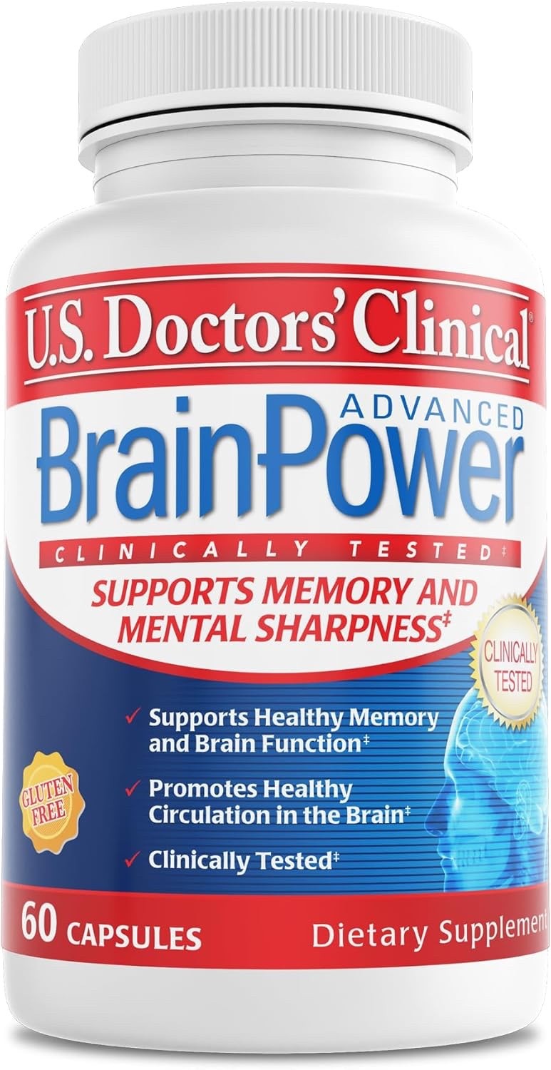 U.S. Doctors Clinical BrainPower Advanced Clinically Tested Memory Supplement…