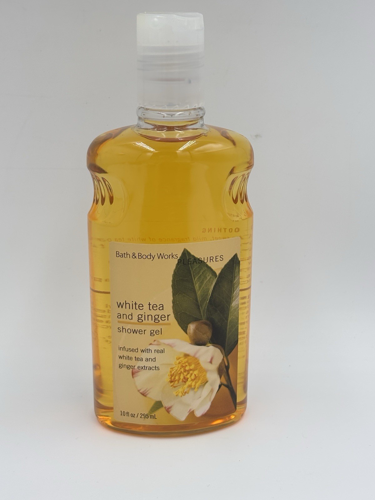 Bath & Body Works White Tea And Ginger Shower Gel 10 oz Pleasures NOS