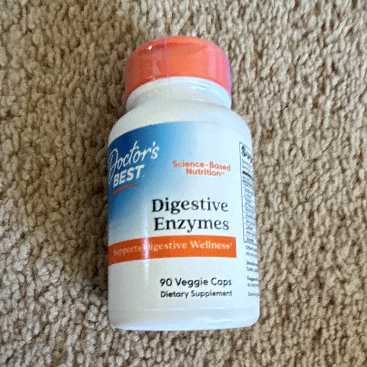 Doctor’s Best Digestive Enzymes 90 Veggie Caps Vegetarian Non-GMO Exp 01/2028