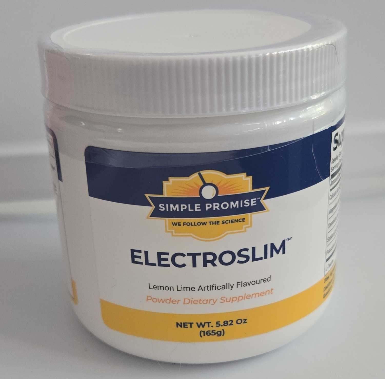 Simple Promise ElectroSlim Lemon Lime Powder Dietary Supplement 5.82 oz (165g)