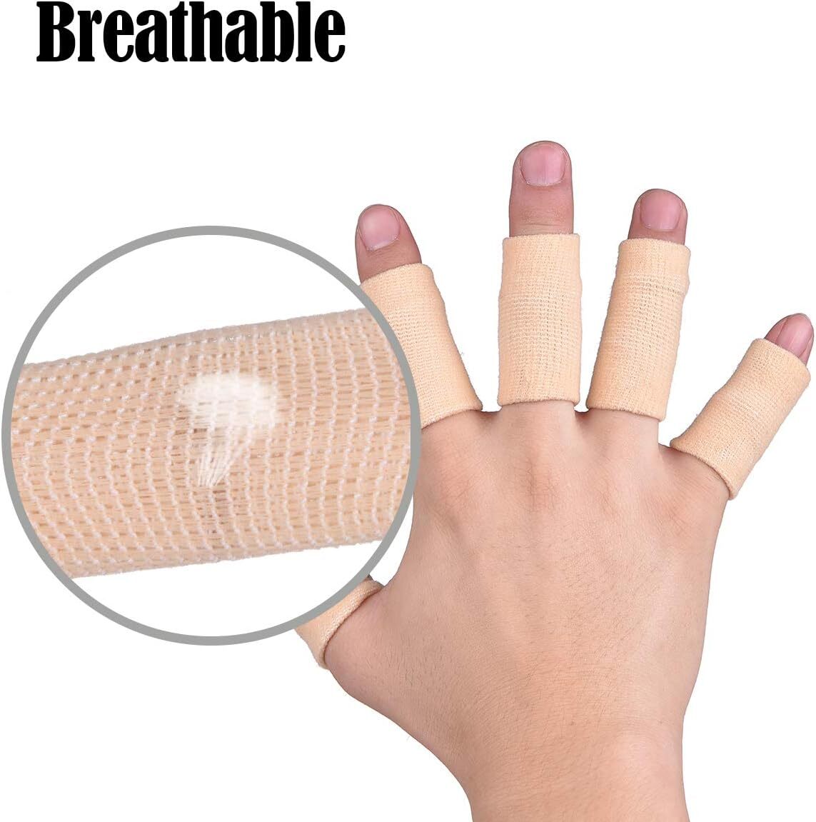 20×Finger Sleeves Splint Brace Compression Finger Support Pain Arthritis Trigger