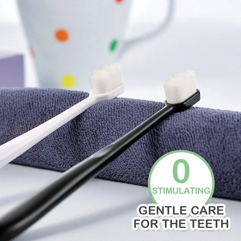 Ultra Soft Manual Toothbrush 6 Pack 20000 Fine Bristles Sensitive Gum Care