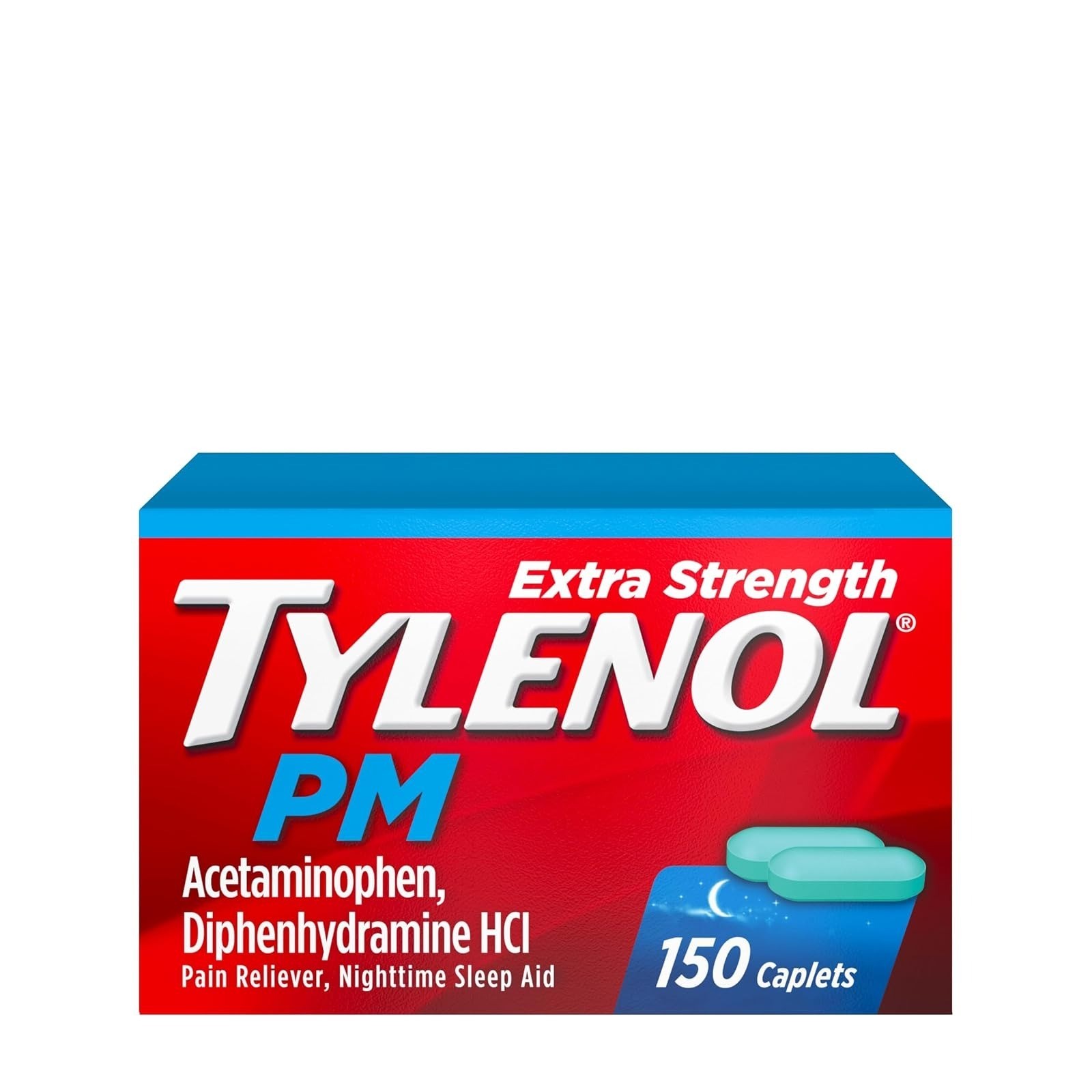 Tylenol PM Extra Strength Nighttime Pain Relief Sleep Aid Caplets 100 Count