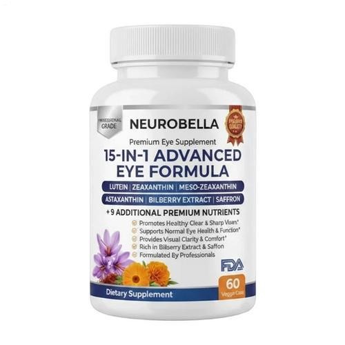 Neurobella 15 In 1 Advanced Eye Formula, 60 Count Softgels For Eye Health