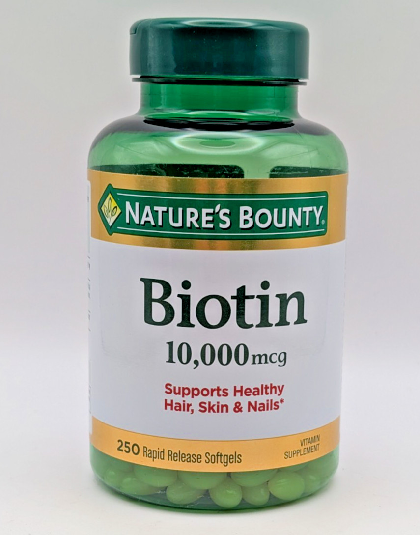 Nature’s Bounty Biotin 10000 mcg 250 Rapid Release Softgels EXP 02/2028