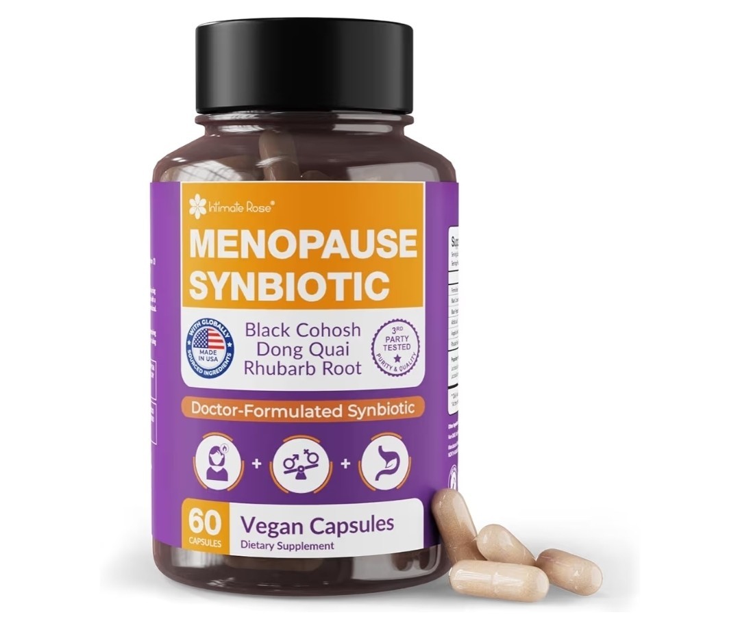 2 Pack)Menopause Synbiotic Supplements for Women Dong Quai,Black Cohosh 120 Caps