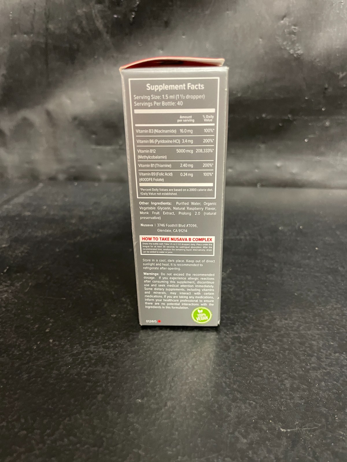 Nusava Vitamin B complex – B 12, B 6 & B 1 + Niacin & Folate – Double pack