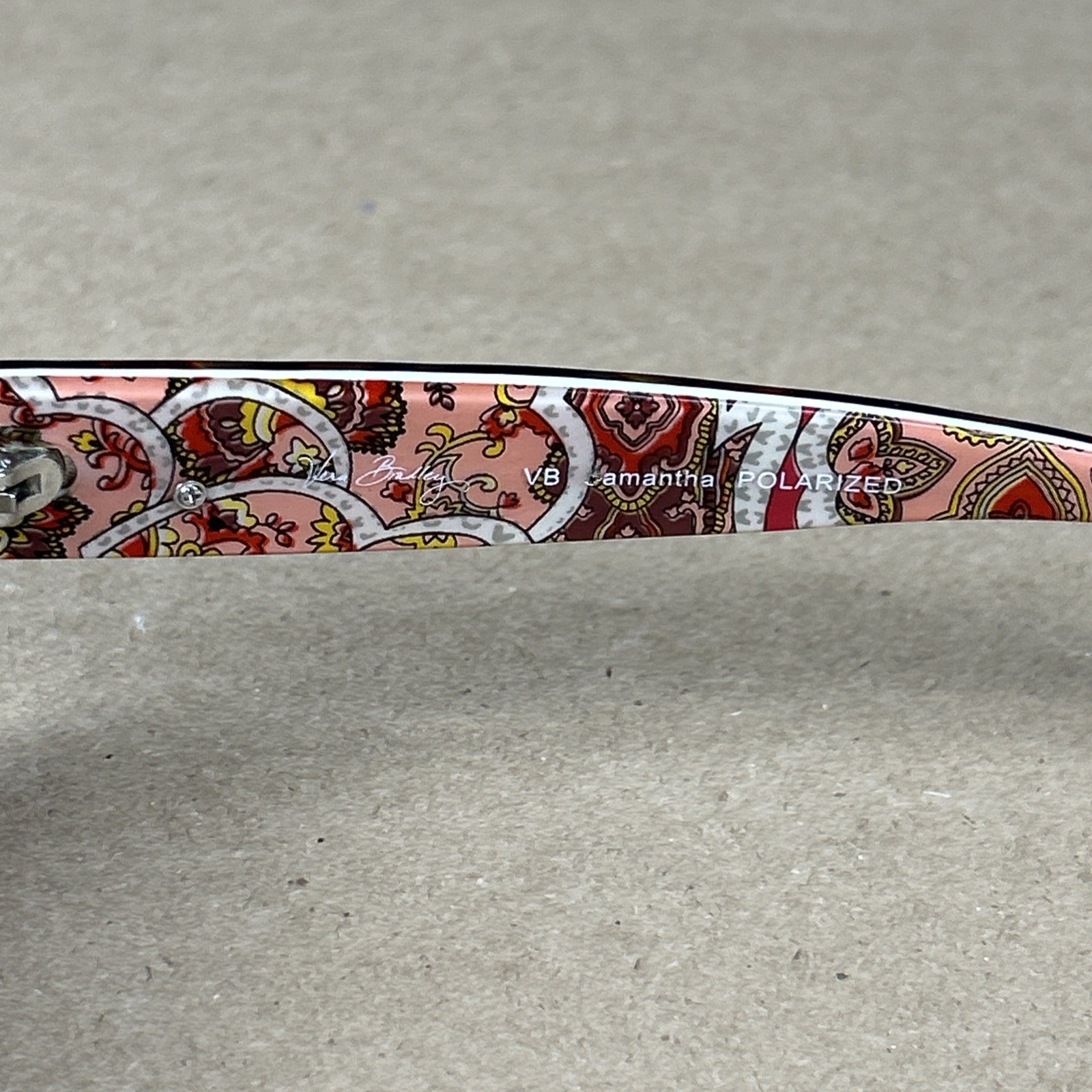 Vera Bradley Sunglasses Frames Only Rosy Posies Samantha 58-19-130. G149