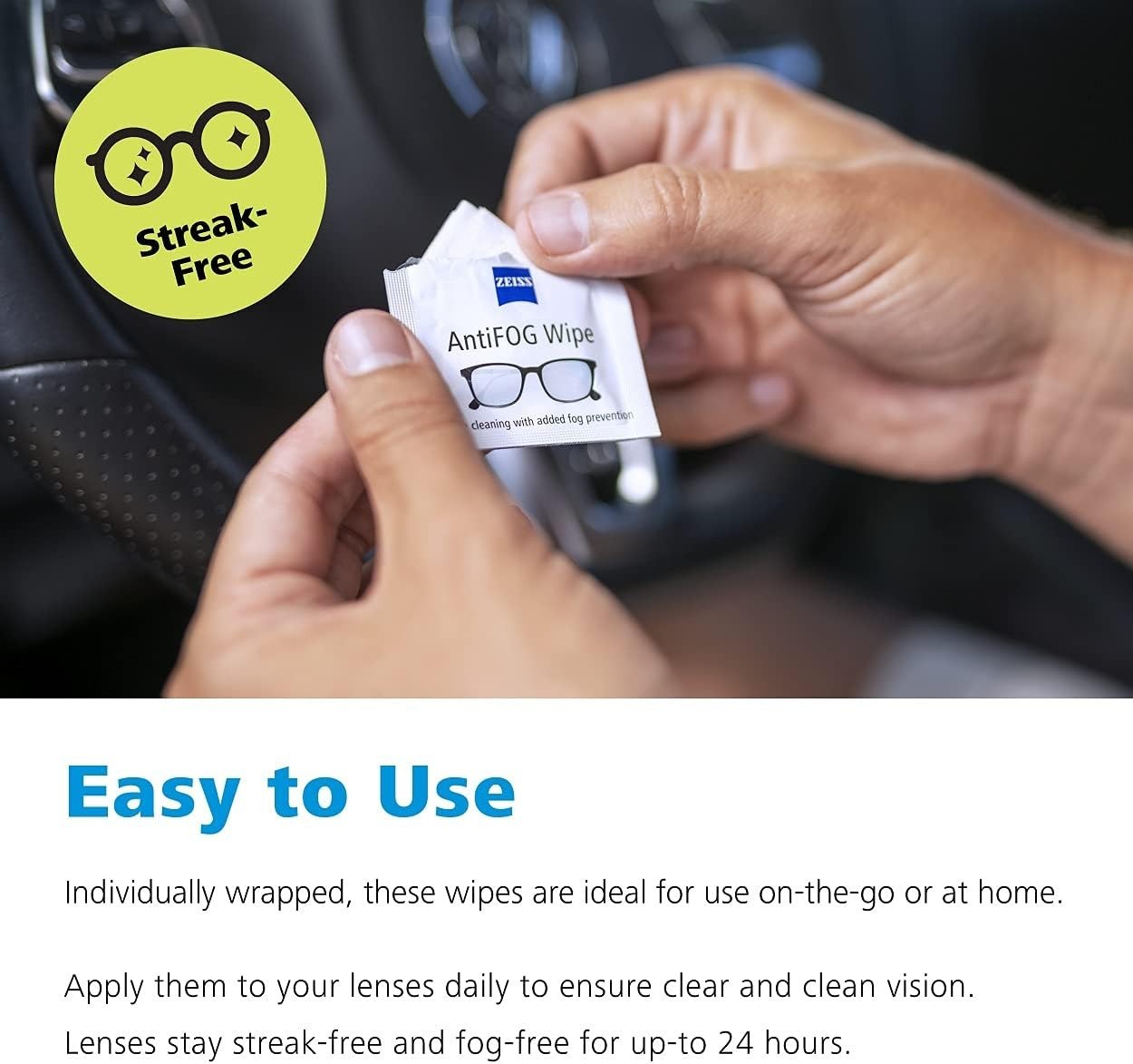 Effective Anti-Fog Wipes – 120 Unscented Biodegradable Sheets for Clear Vision