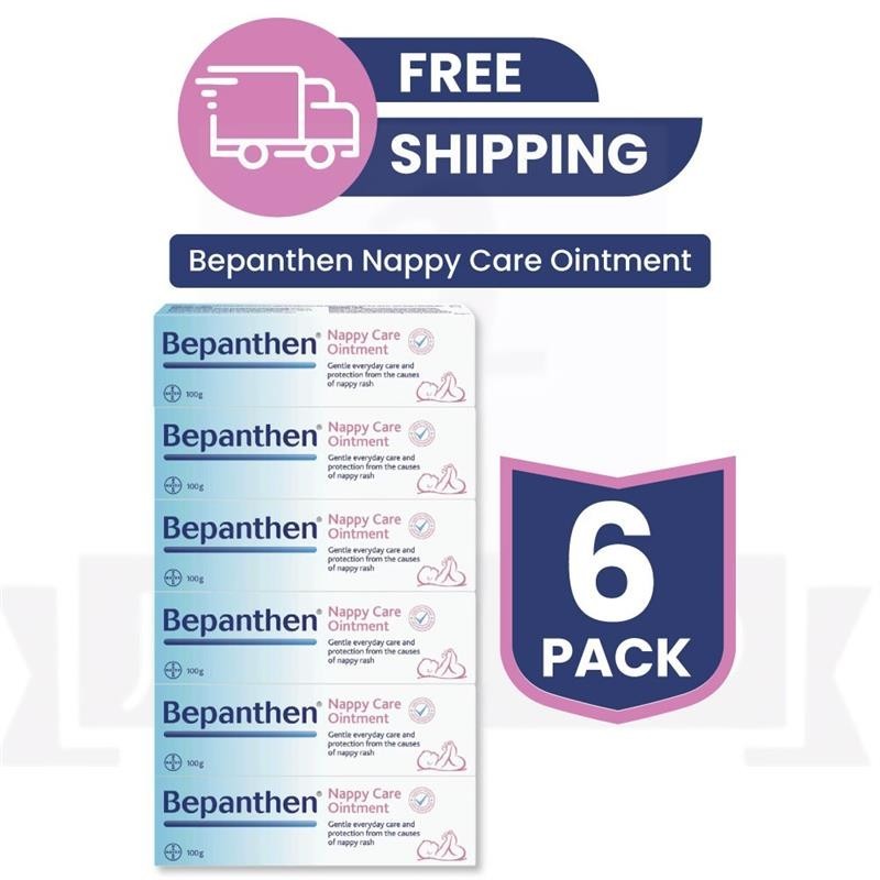 Bepanthen Ointment Skin Healing Cream 100g – PACK OF 6 (EXP – 01/2028)