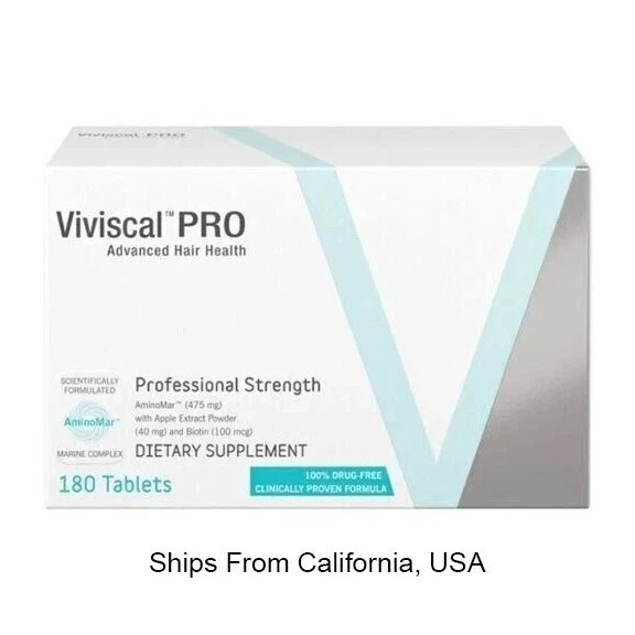 VIVISCAL PROFESSIONAL HAIR FORMULA 180 TABLETS pro strength men /women exp 11/27