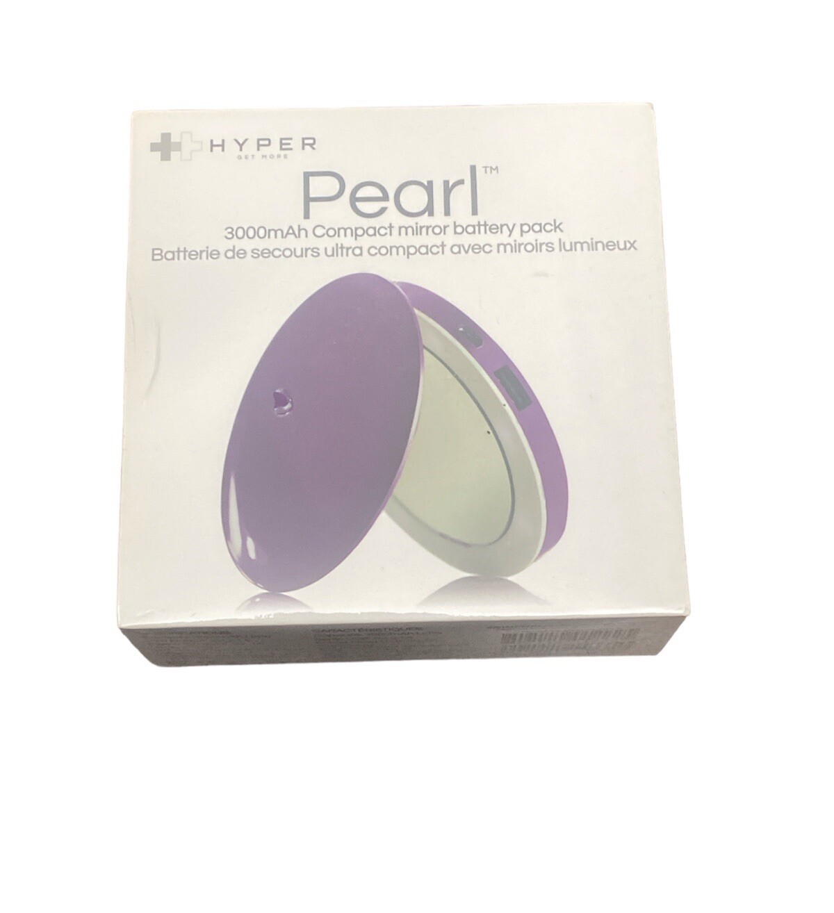 Hyper Pearl 3000mAh Compact Light up mirror battery Pack Charger New Sealed