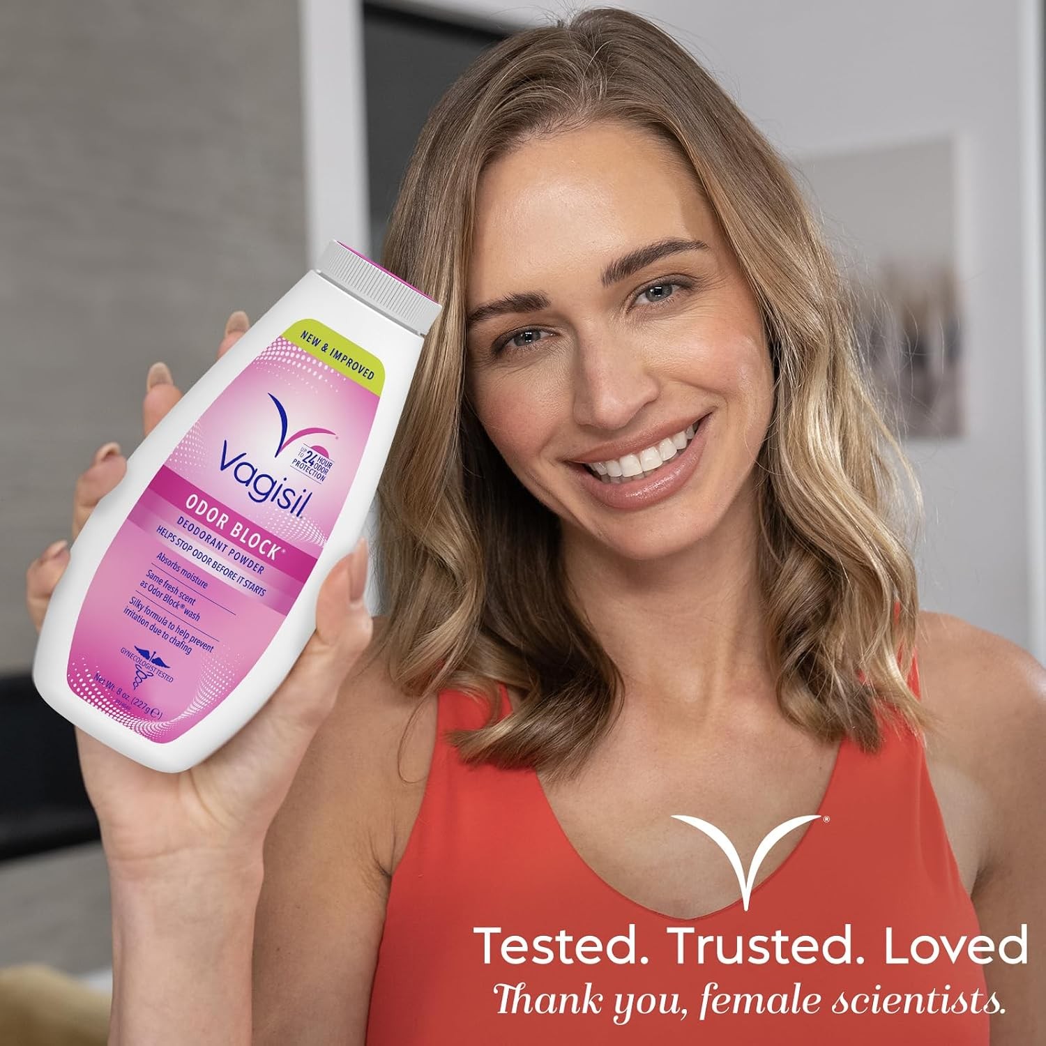 8oz Vagisil Women Odor Block Deodorant Powder Talc-Free