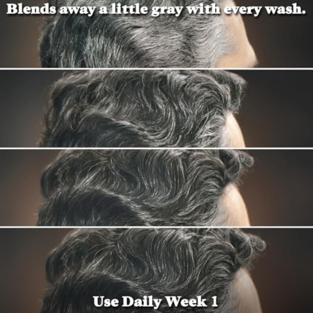 Just For Men Control GX Grey Reducing Shampoo, Gradually Colors Hair, 4 Ounce