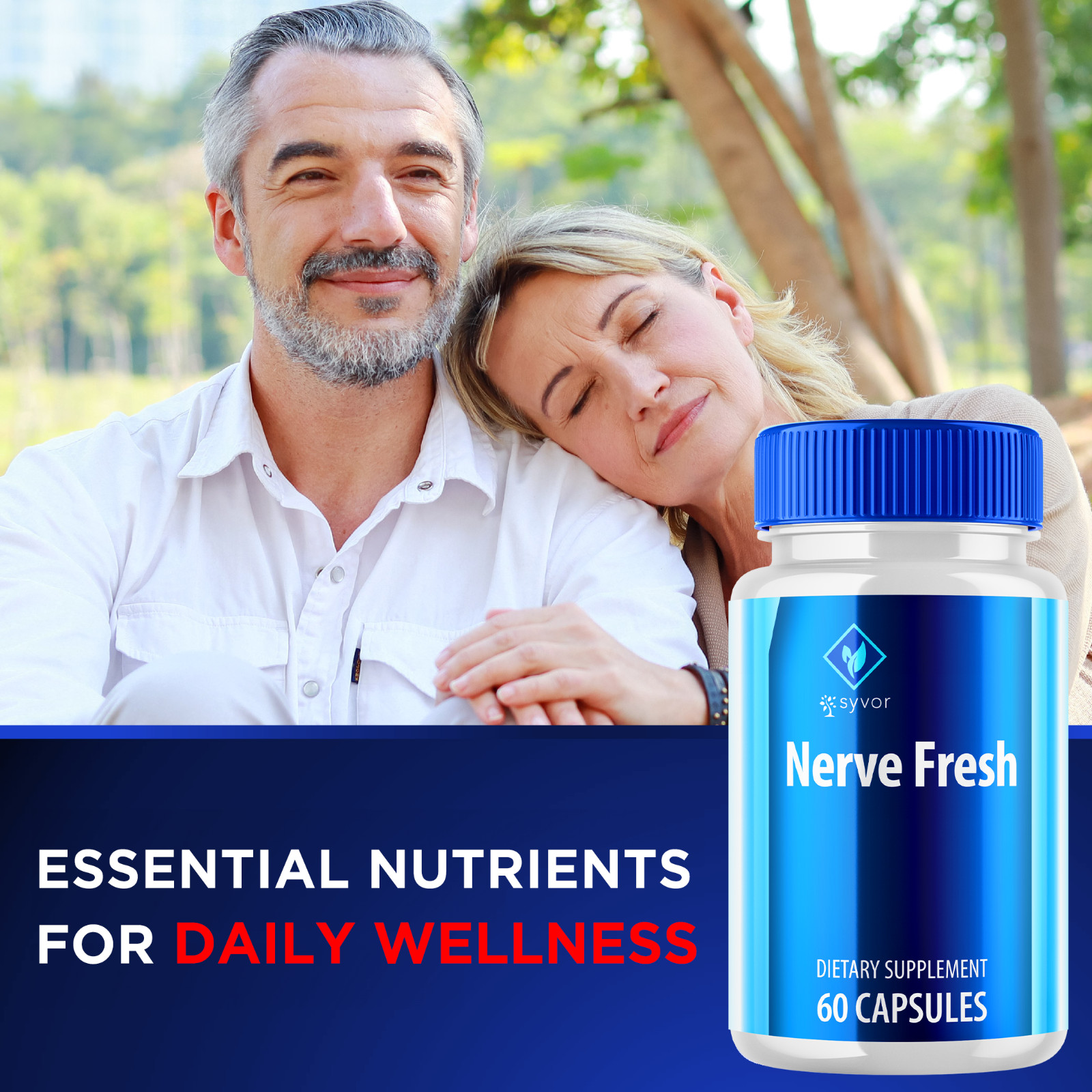 Nerve Fresh Advanced Nerve Support Formula Maximum Strength Vitamin 120 Capsules
