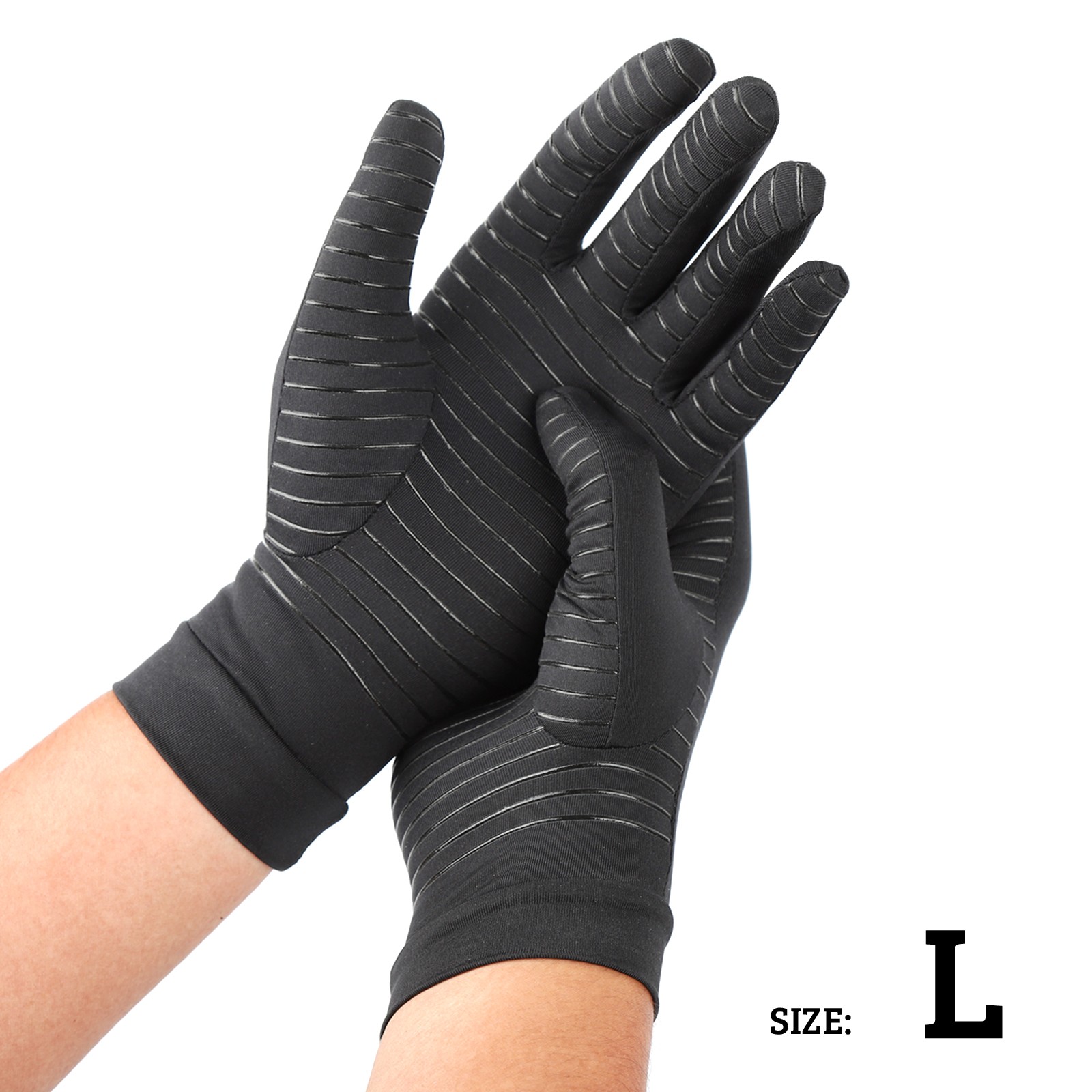 NEW Copper Arthritis Hand Gloves Compression Support Joint Pain Relief Sport US