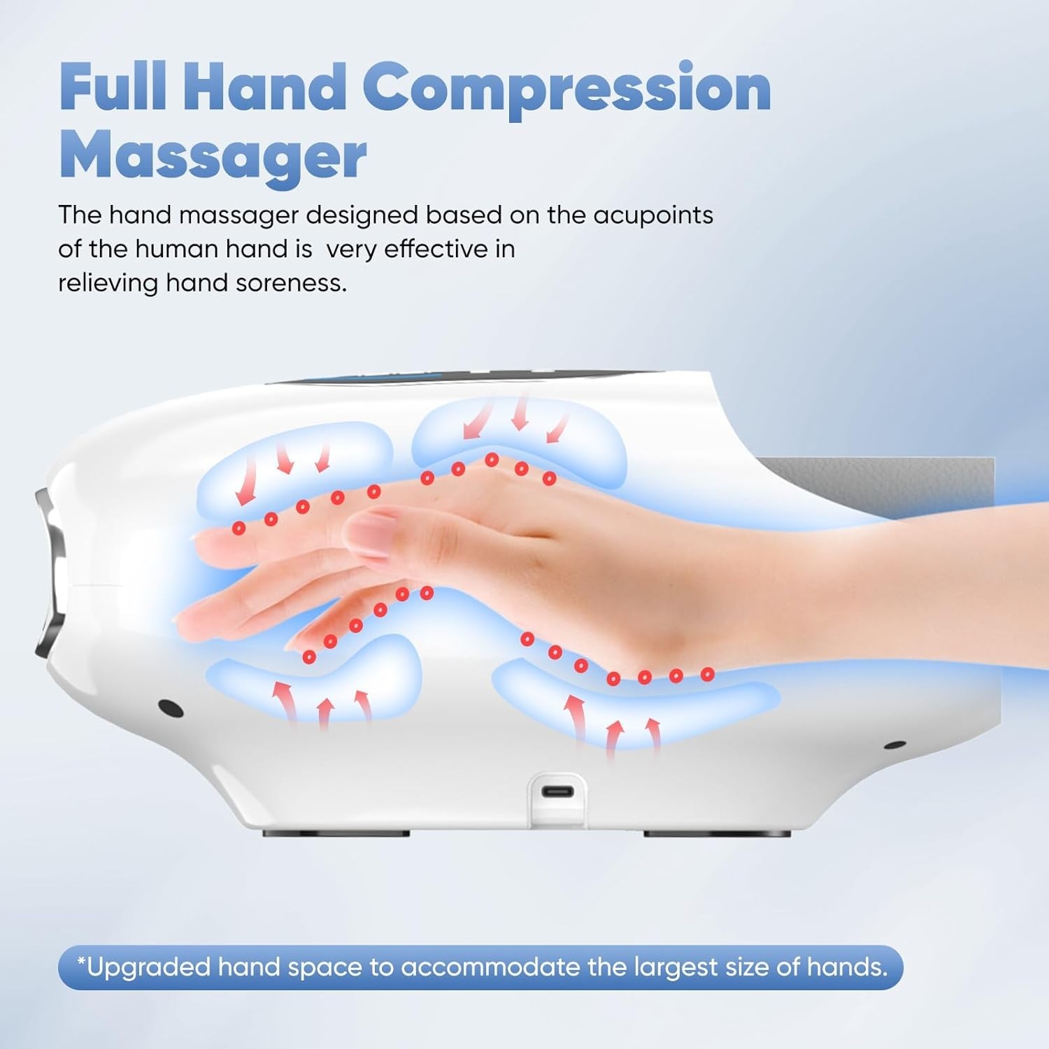 Cordless Hand Massager Pro 9 Modes w/Hot + Cold Therapy SEALED