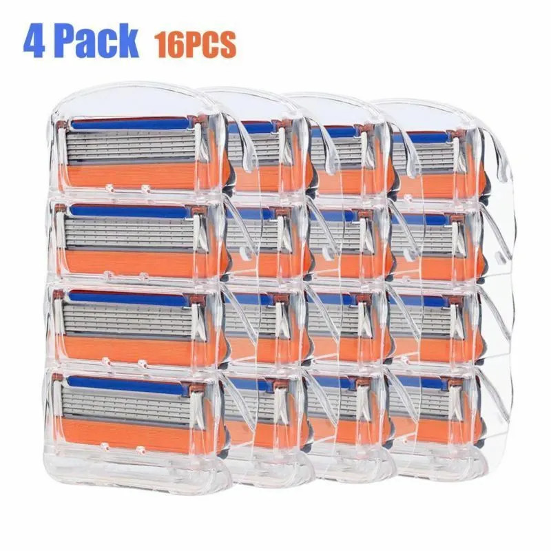 16PC Shaving Razor Blades Refills Compatible for GiIIette Fusion 5 Proglide