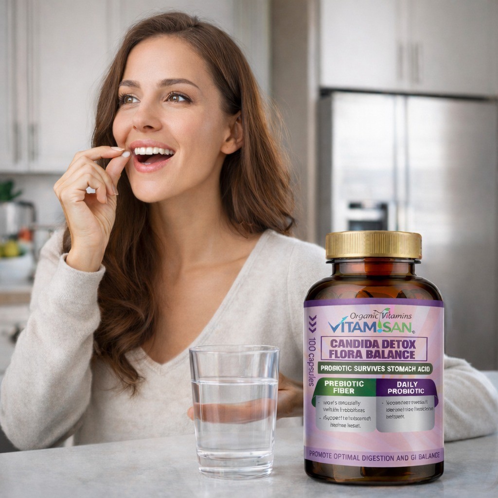 Candida Cleanse 100 Capsules Support Gut Colon Support Natural Herbs Intestinal