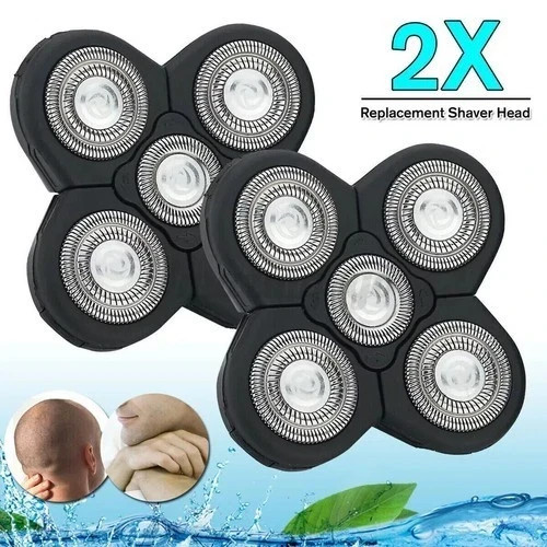 2X 5Blades Floating Shaving Bald Replacement Shaver Head For Electric Razors