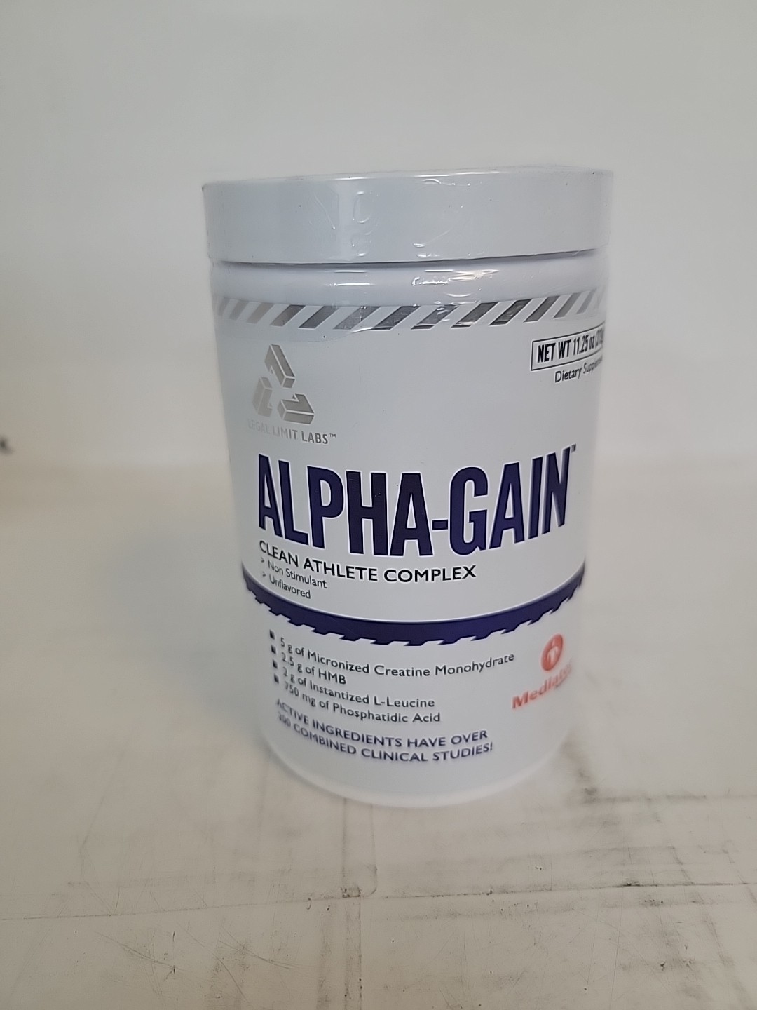 Legal Limit Labs Alpha Gain Clean Athlete Complex creatine, HMB, L-Leucine Exp27