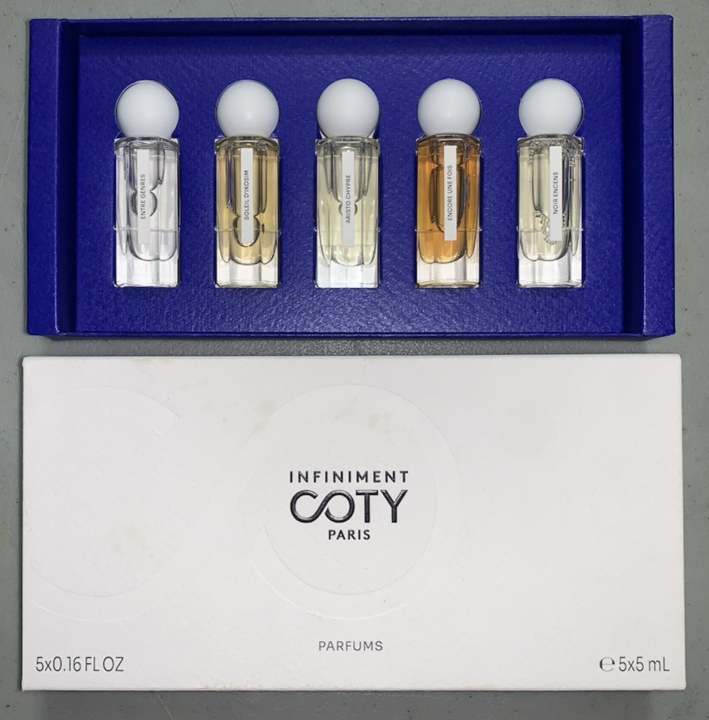 Infiniment Coty Paris gift set contains five 5ml 0.16 fl oz