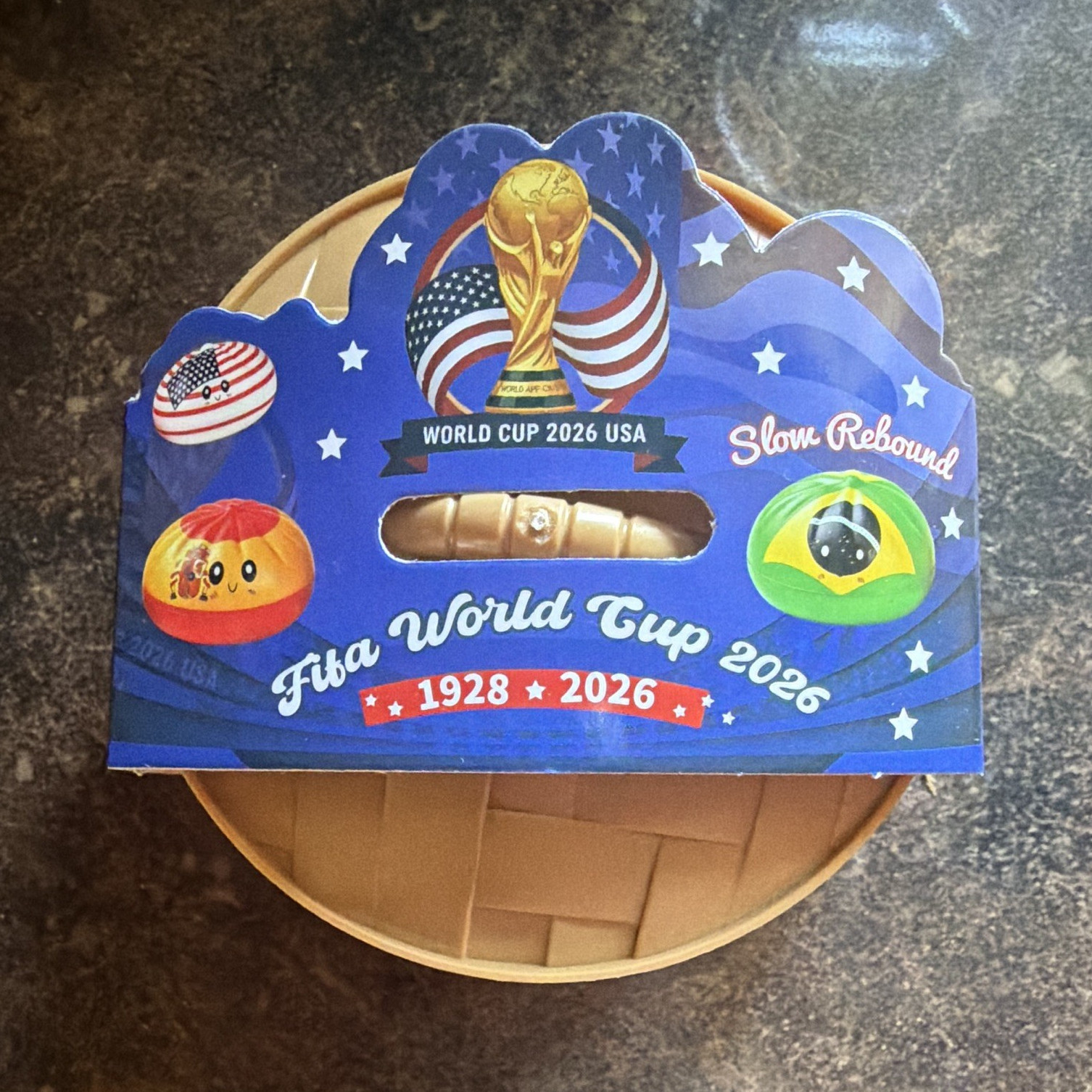 World Cup 2026 USA Slow Rebound Foam Squeeze Stress Ball Multicolor 4 inch