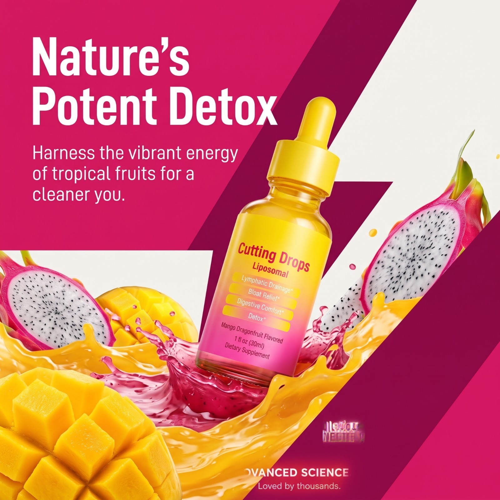 Cutting Drops Liquid Extract,With Turmeric Root, Black Pepper Extract,30 ml