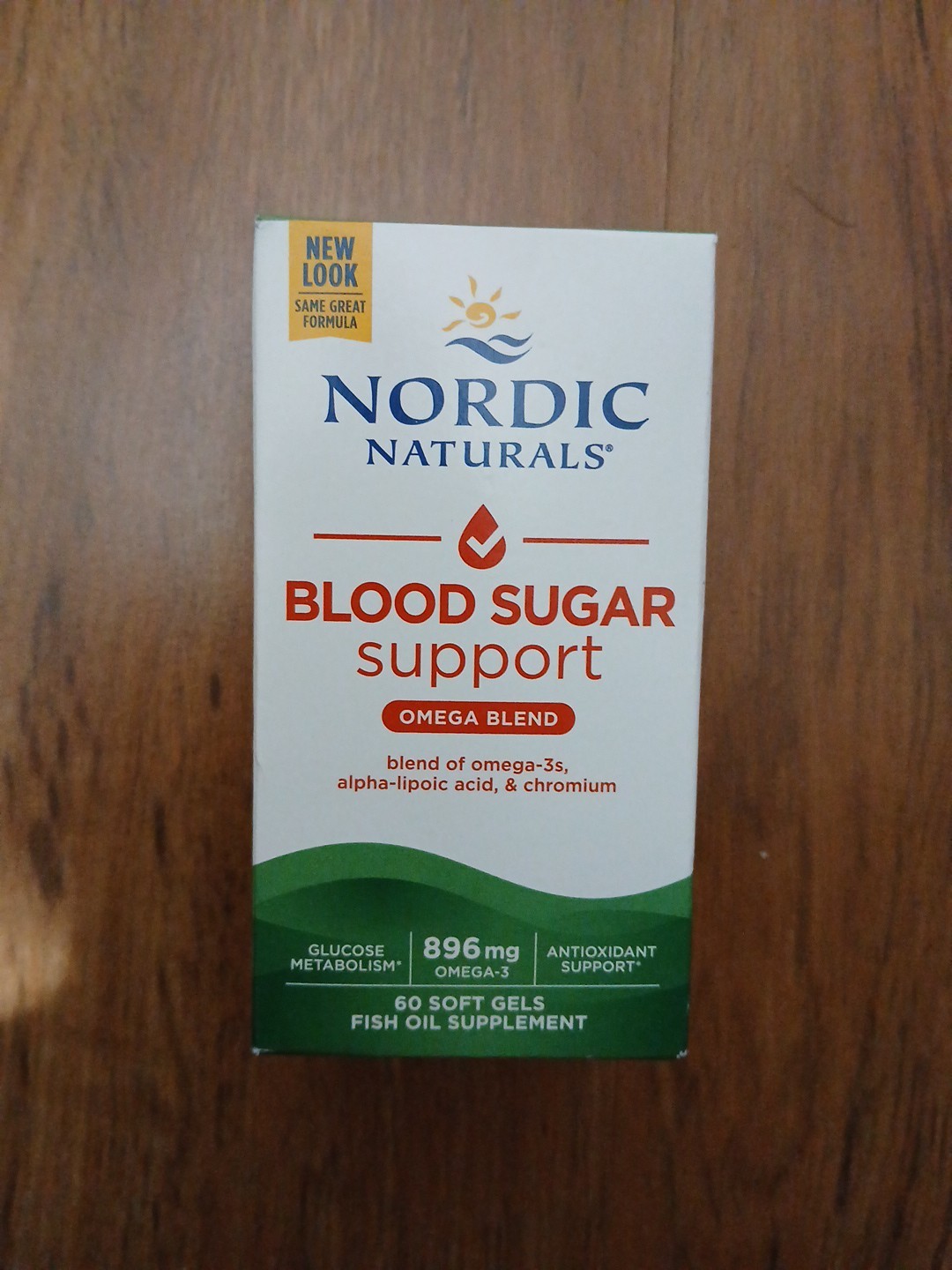 Nordic Naturals Omega Blood Sugar Support Fish Oil 896 mg 60ct Exp.02/2027