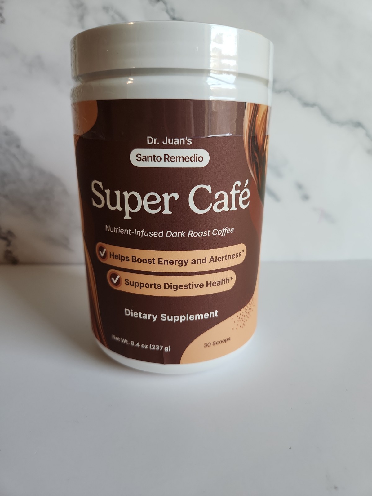 Santo Remedio Super Café, Coffee Powder with Prebiotic 8.4 Ounce (Pack of 1)