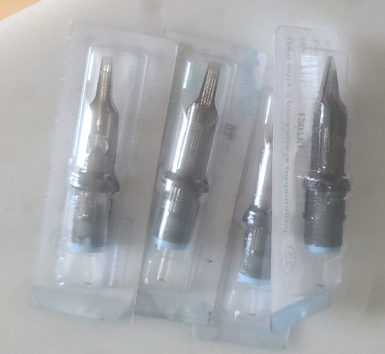 1207M1 Tattoo Needle Cartridge Sterile EO Stainless Steel 4pcs Exp 03/2030
