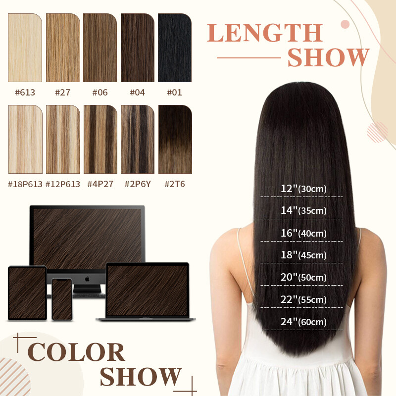 Super Soft Clip In Extensions 100% Real Remy Human Hair 8 Pieces 18Clips Blonde