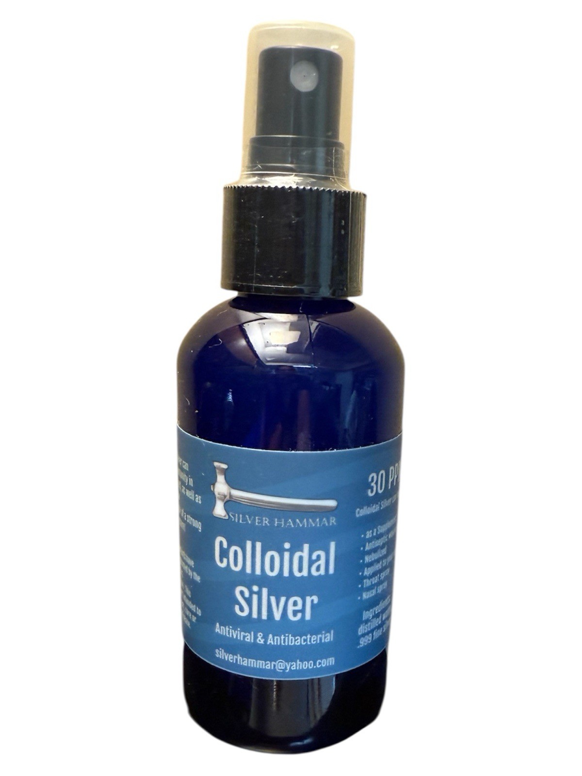 Colloidal Silver Spray, 4 Ounce, 30 ppm, Silver Hammar Brand. New Sealed
