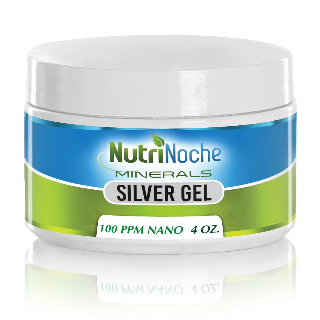 NutriNoche Pure Silver Gel – 100 PPM 4 Oz Silver Gel – First Aid Silver Gel