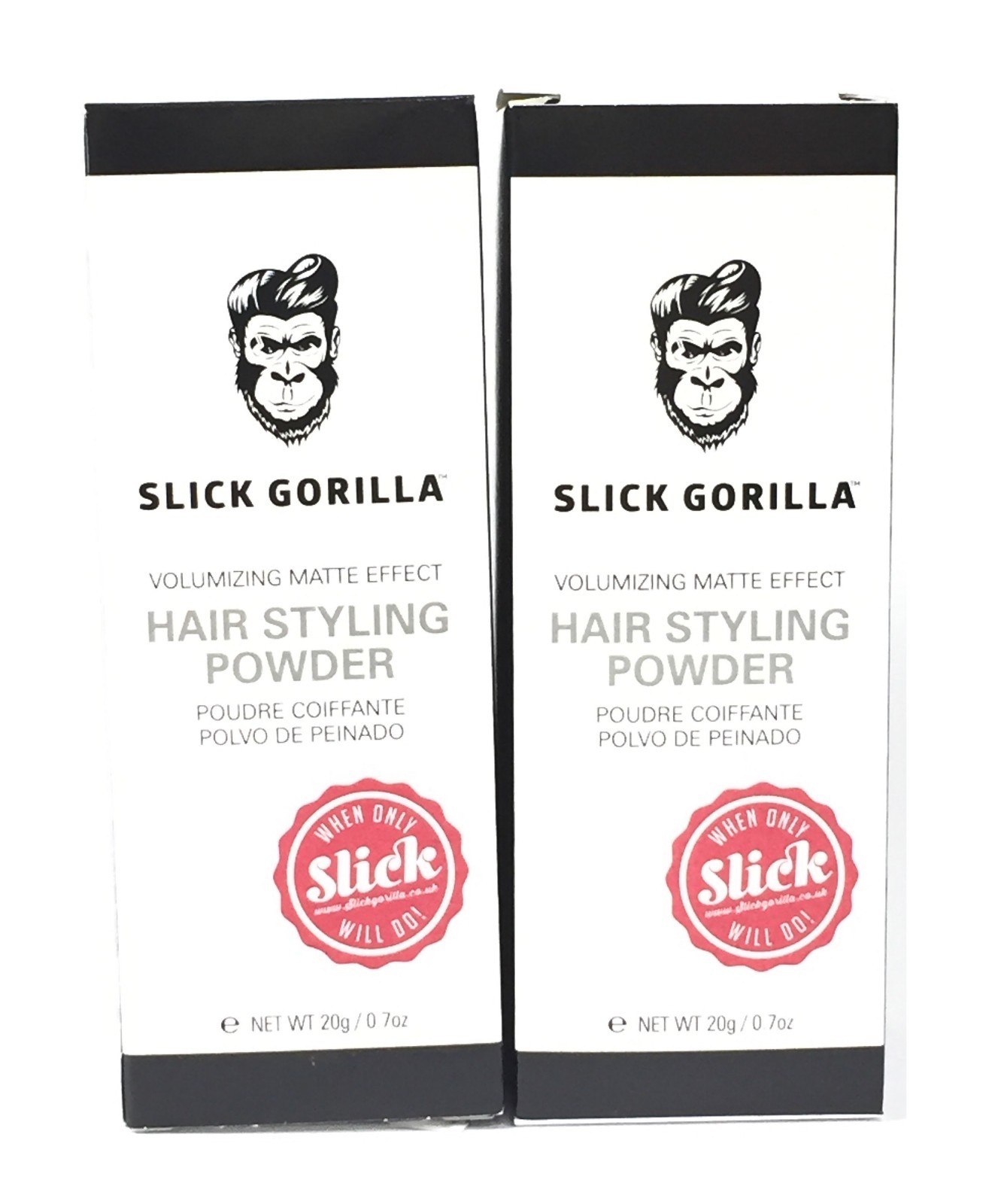 (2 PACK) Slick Gorilla Hair Styling Powder, 0.7 oz EXP 06/2028