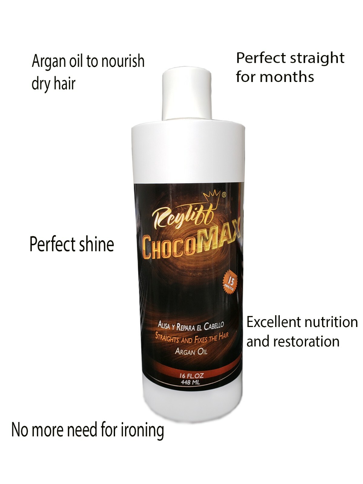 Brazilian hair keratin treatment chocomax 1 bottles 16 oz 15 minutos
