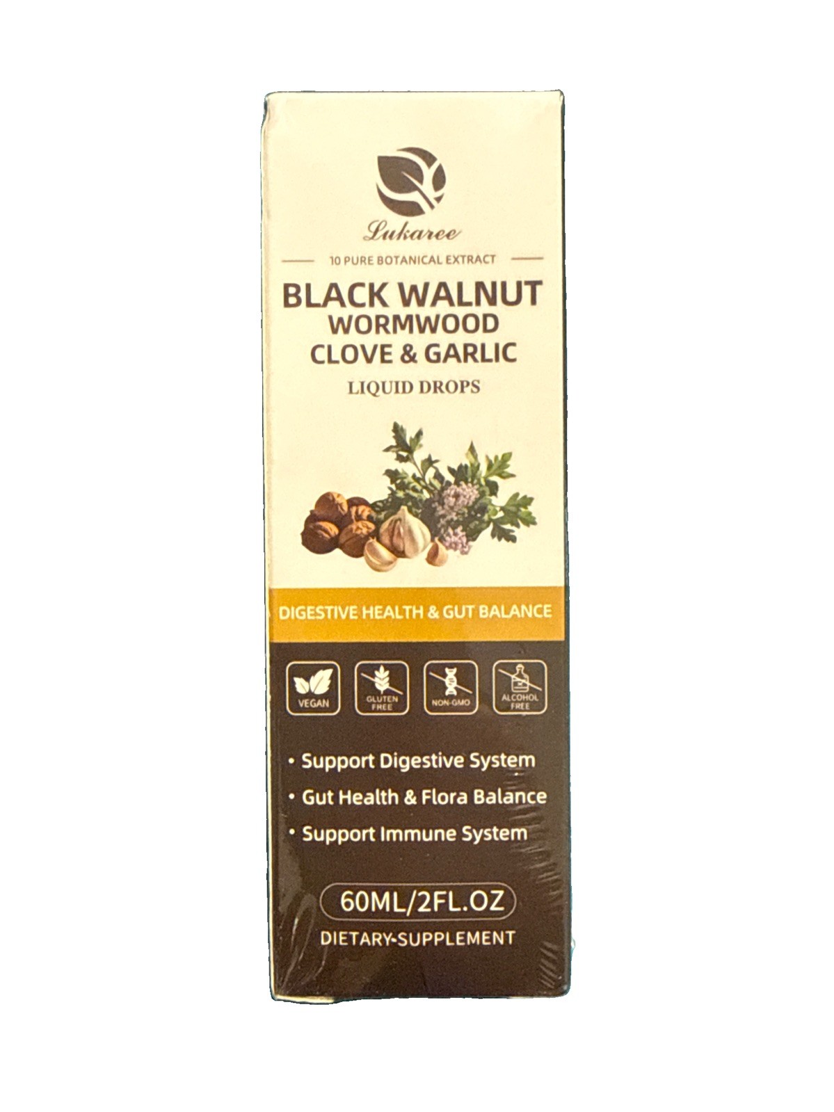 60ml Black Walnut Drops with Wormwood, Clove & Garlic – Parasite Detox