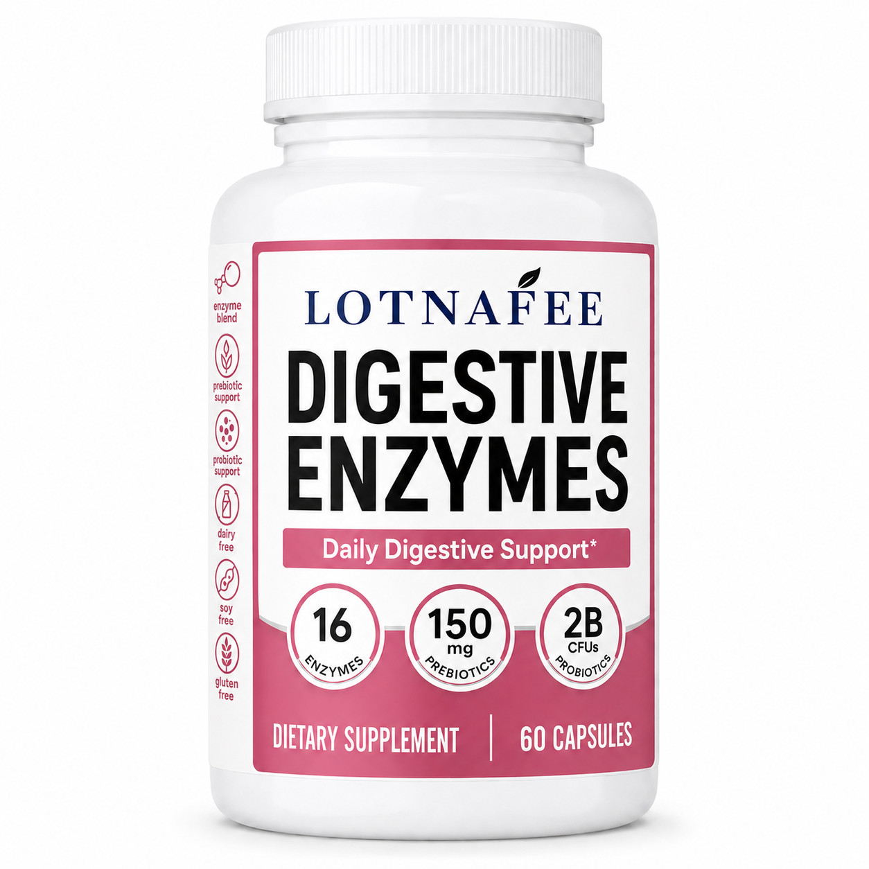 Digestive Enzymes – Multi-enzymes, Bromelain, Organic Prebiotics