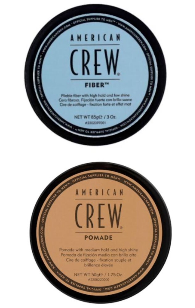 AMERICAN CREW FIBER 3 0Z, NEW AND AMERICAN CREW POMADE 1.75 OZ BUNDLE NEW