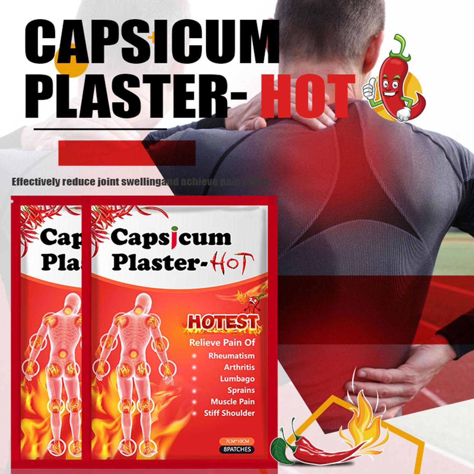 24 Pain Relief Capsicum Plaster For Joint Back Neck Shoulder Muscle Health Patch