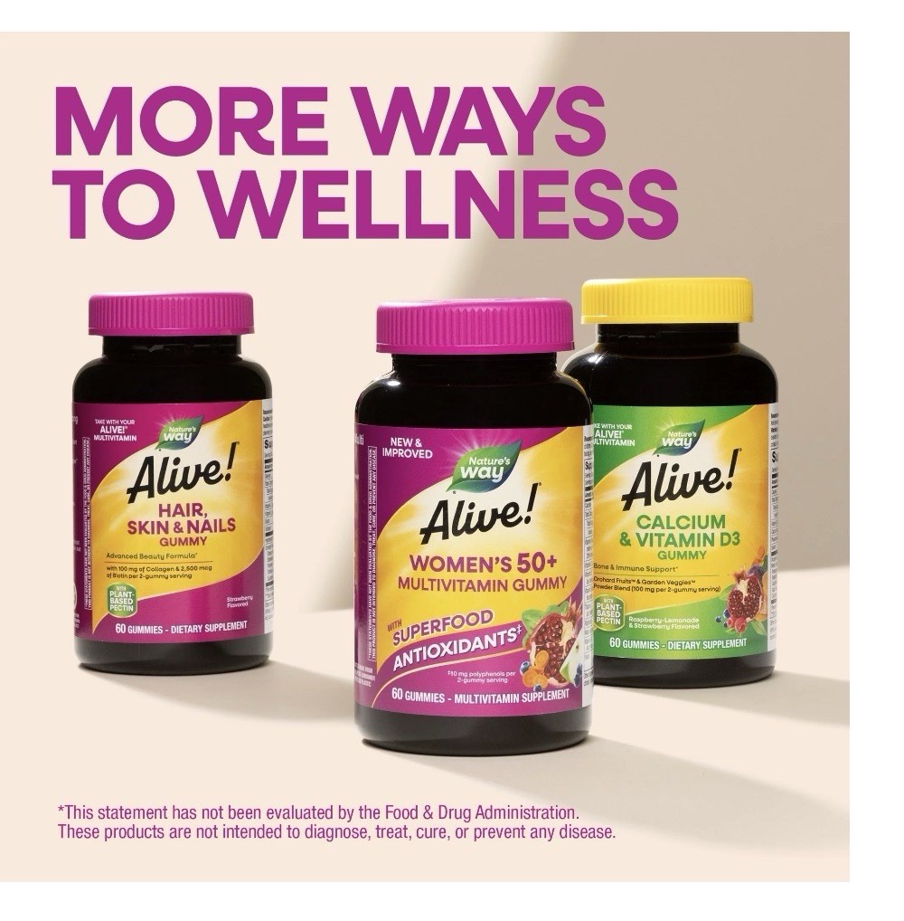 Nature’s Way Alive! Women’s Multivitamin Gummy, Daily 130 Count ..