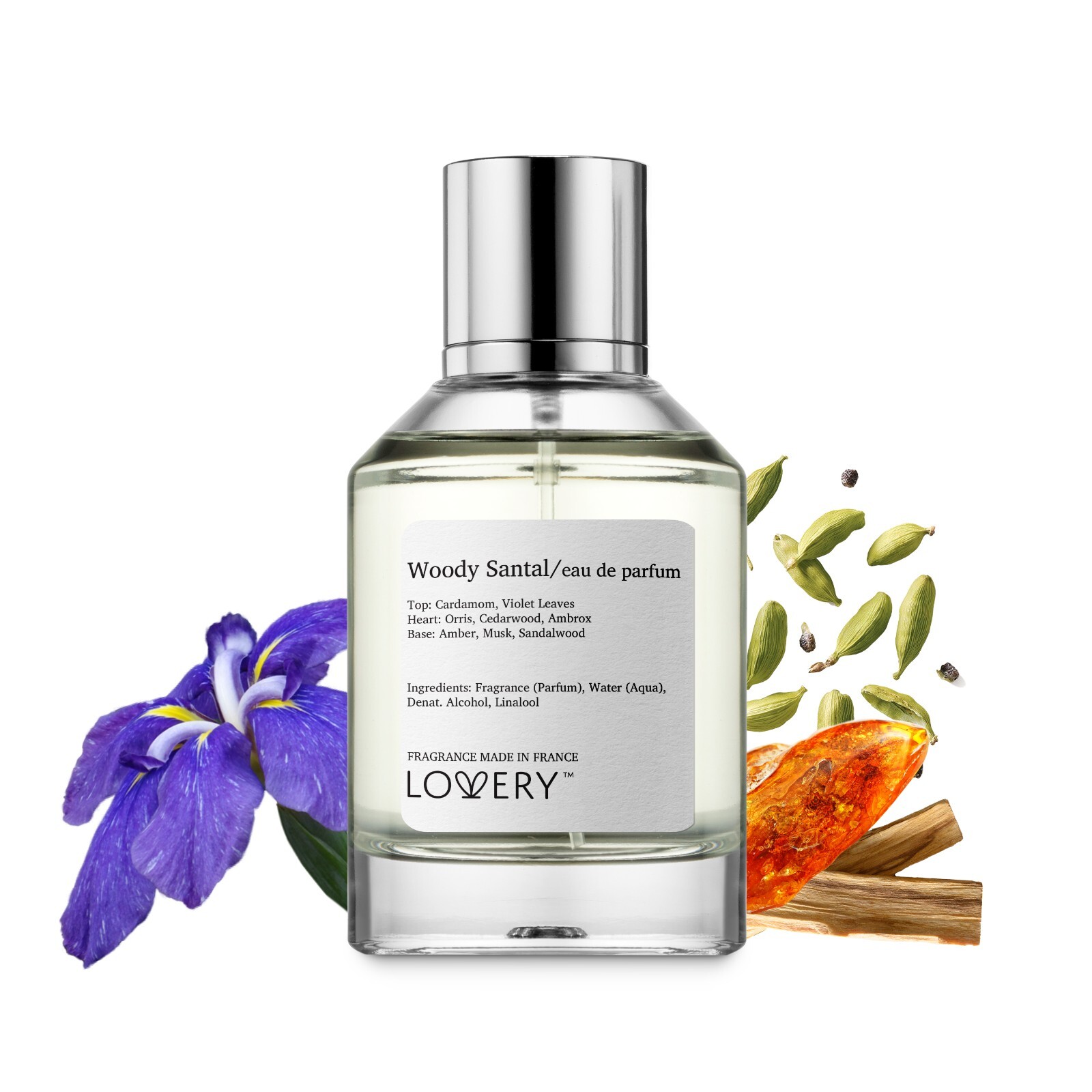 Woody Santal Eau de Parfum, 3.4 oz, Inspired by Le Labo Fragrance Santal 33,