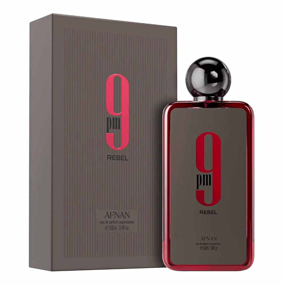 Afnan 9 PM Rebel Eau de Parfum Spray Vaporisateur 3.4 fl oz Regular Size