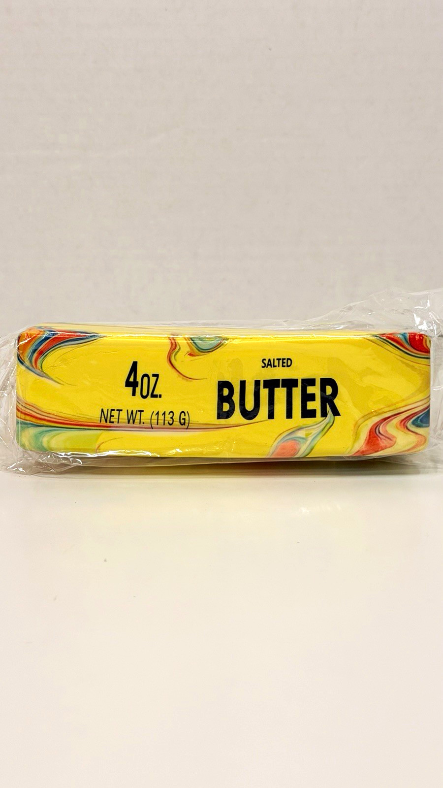 Salted Butter Stick Squeezable Stress Reliever Squeeze Ball, Foam 4 oz/113 g